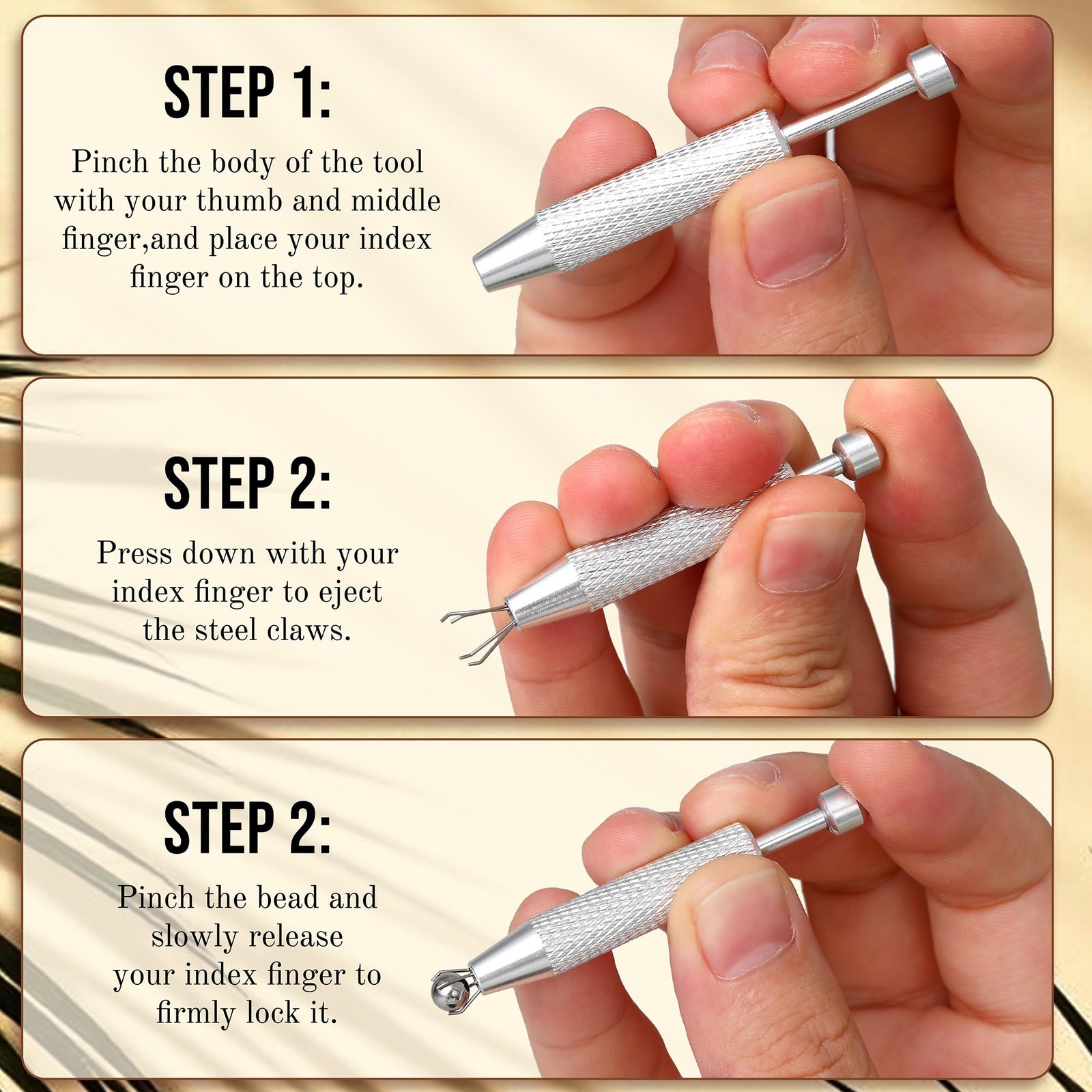 Small Replacement Piercing Balls Grabber 14G+16G Balls, Silver tone