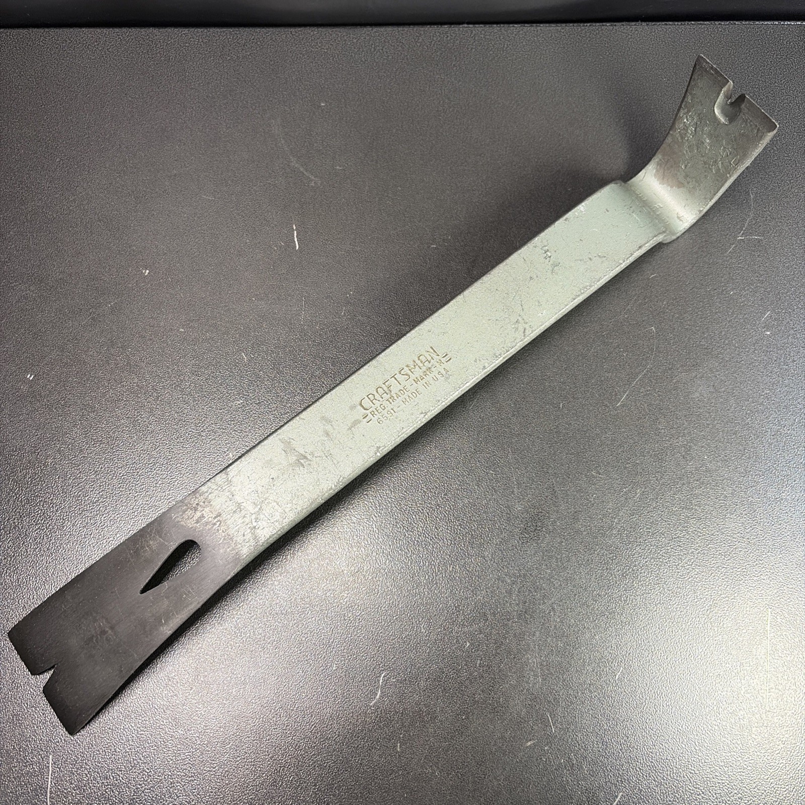 Sears Craftsman Pull N Pry Bar 6591 -M- Nail Pulling Prying 15 Inch Flat Bar