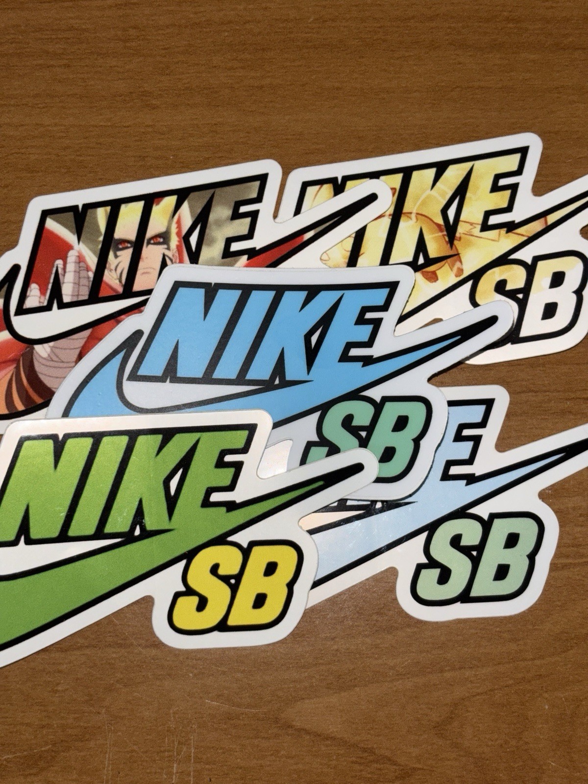 NEW Nike SB Sticker  4" x 2"  Variety Pack Multi Color Skate Sticker Pack 5x