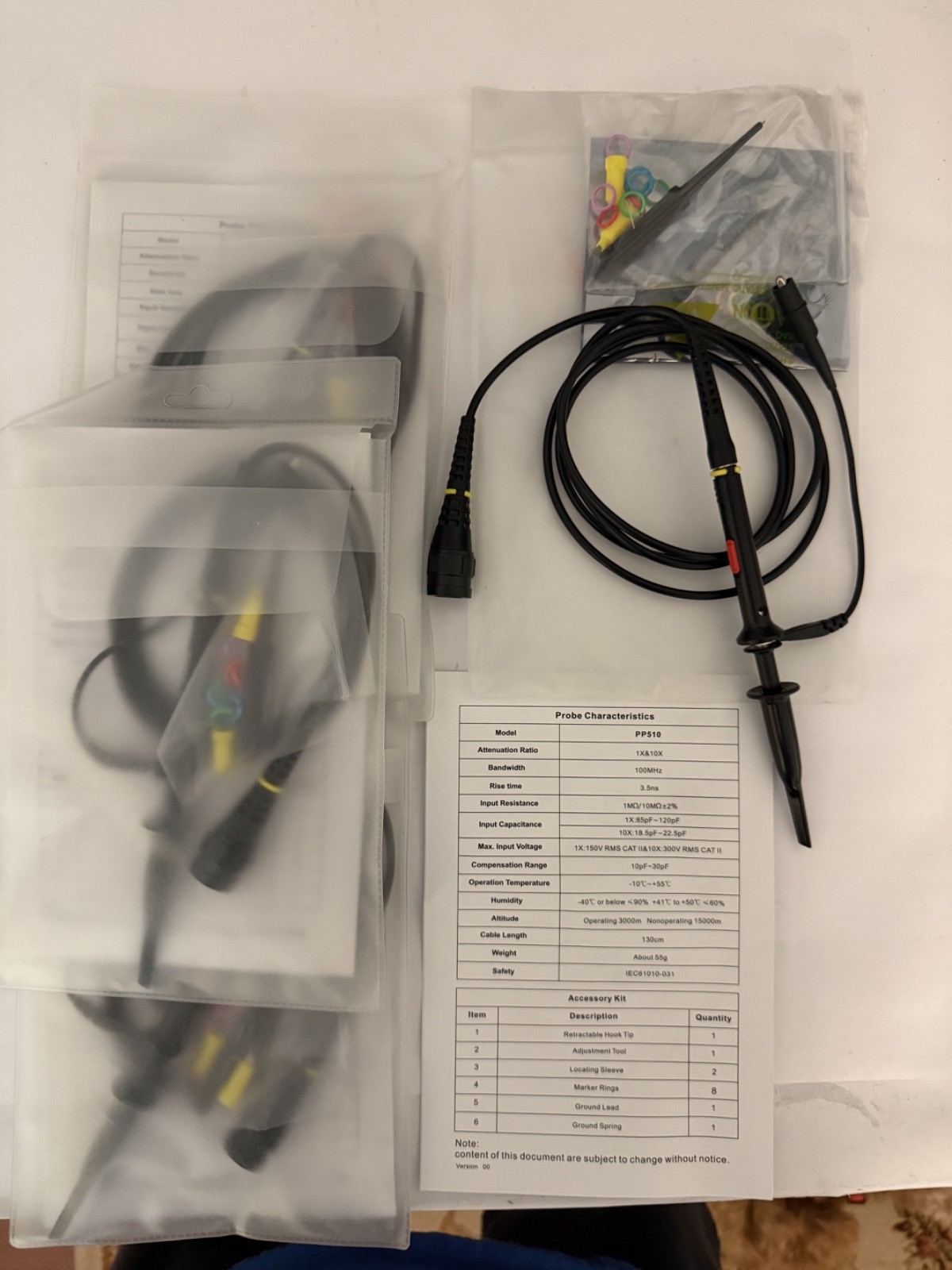 SGS Scope Probe PP510 1X & 10X Oscilloscope Probe