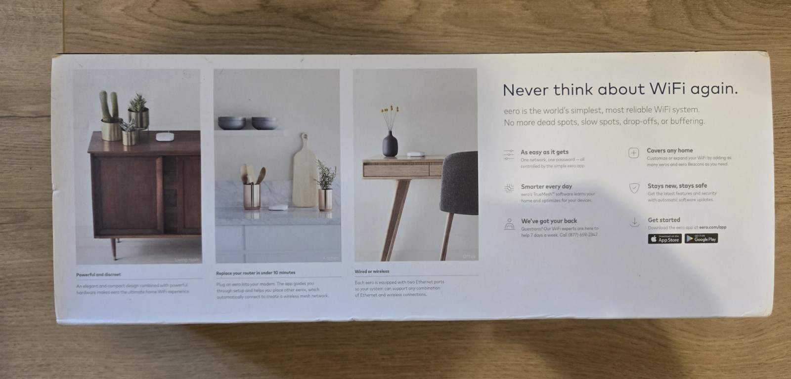 eero Pro 2nd generation Wi-Fi 5 tri-band Mesh System (3-pack) with wall mounts!
