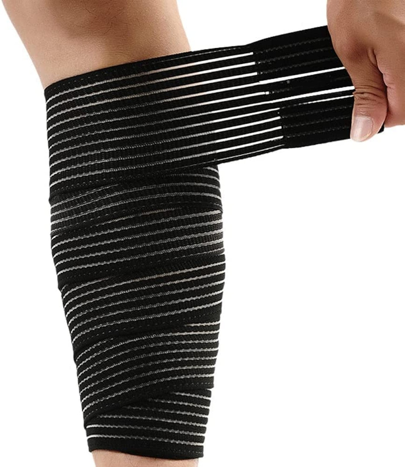 Elastic Lower Leg Calf Compression Support Bandage Sleeve Wrap for Women and ...