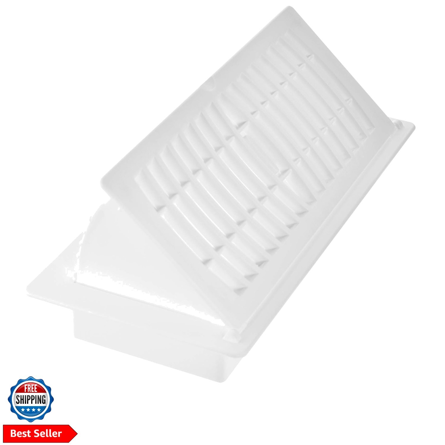 Pop-Up Floor Register, 4 x 10-Inch, White