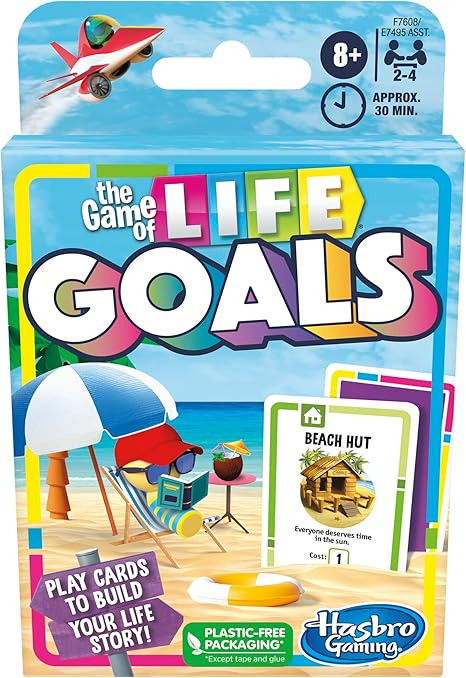The Game of Life Goals Card Game Fun Quick Play Family Game for Ages 8 & Up New