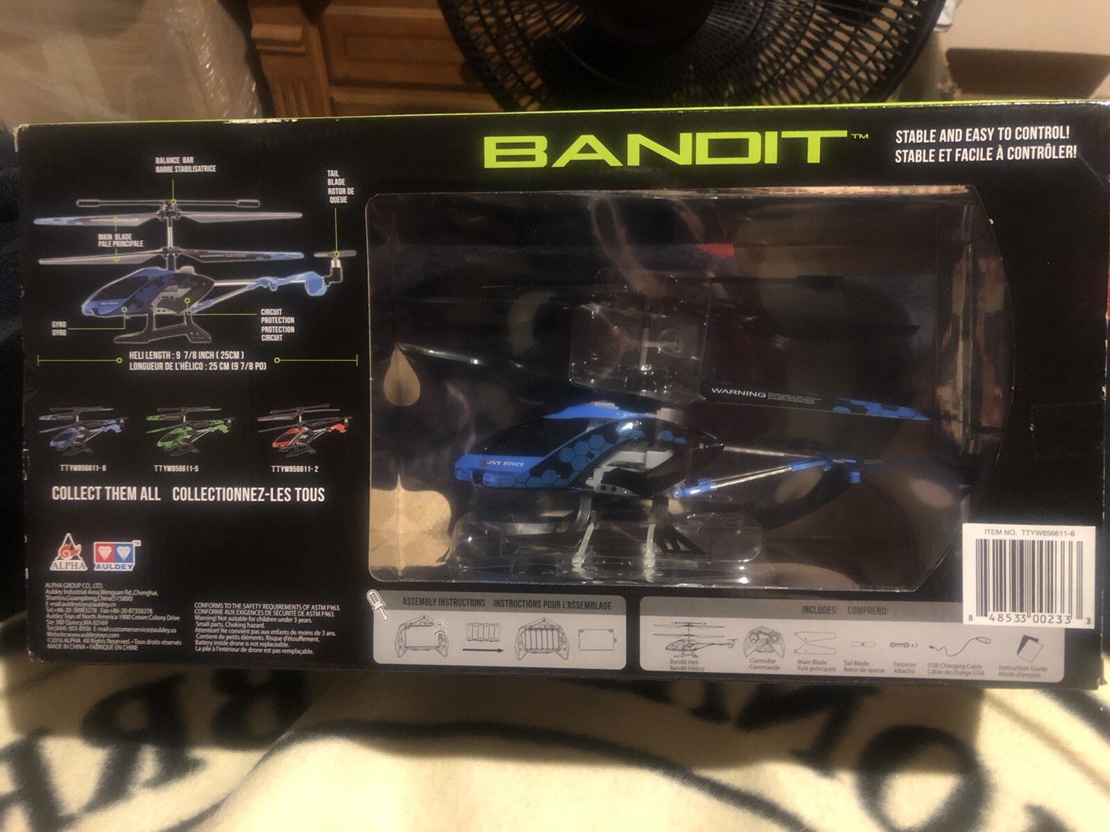 Sky Rover Bandit Helicopter BLUE Free Shipping!!!