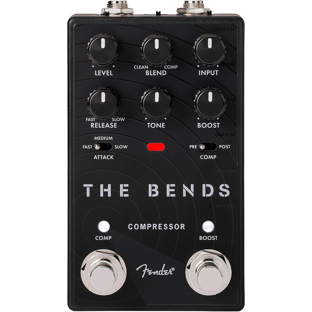 Fender The Bends Compressor V2 Guitar Effects Pedal Black