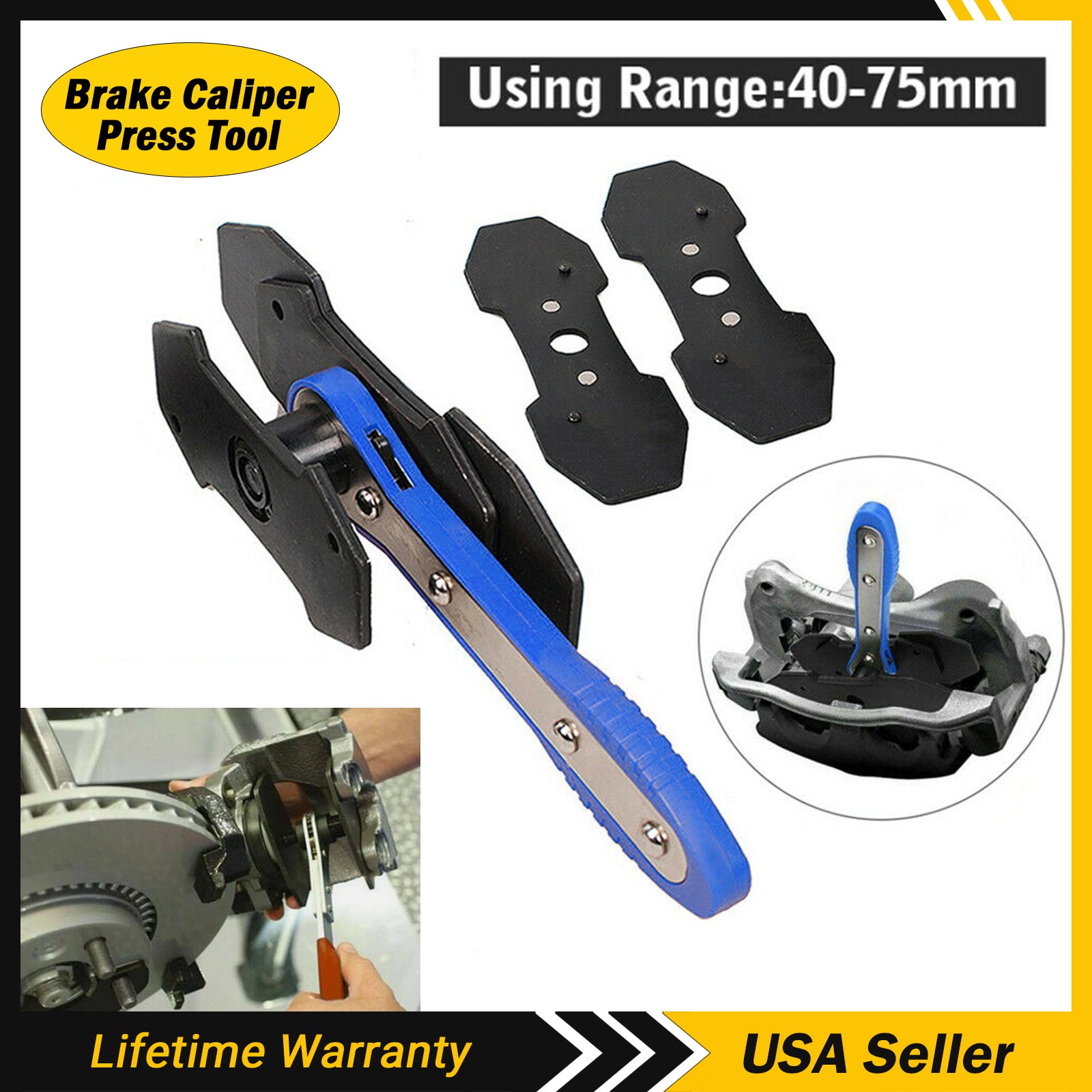 Car Ratchet Brake Piston Caliper Spreader Brake Caliper Press Tool Separator Pad