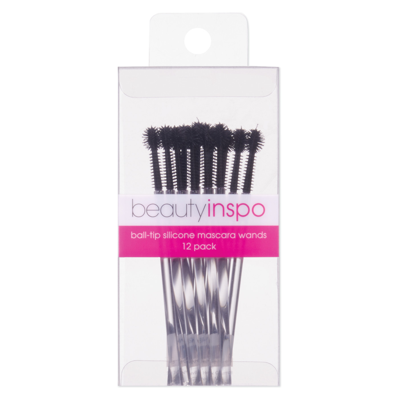 Beauty Inspo Ball-Tip Silicone Mascara Wands - 12 pk. #BI-BSMW