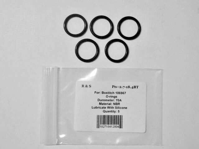 5 Bostitch 106967 O-rings  / R&S 2.7-18.4BT
