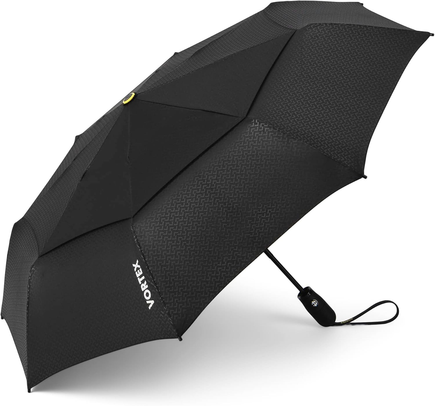 Vortex Compact Umbrella - 11" Fold, 43" Arc, One-Hand, Windproof 75 Mph