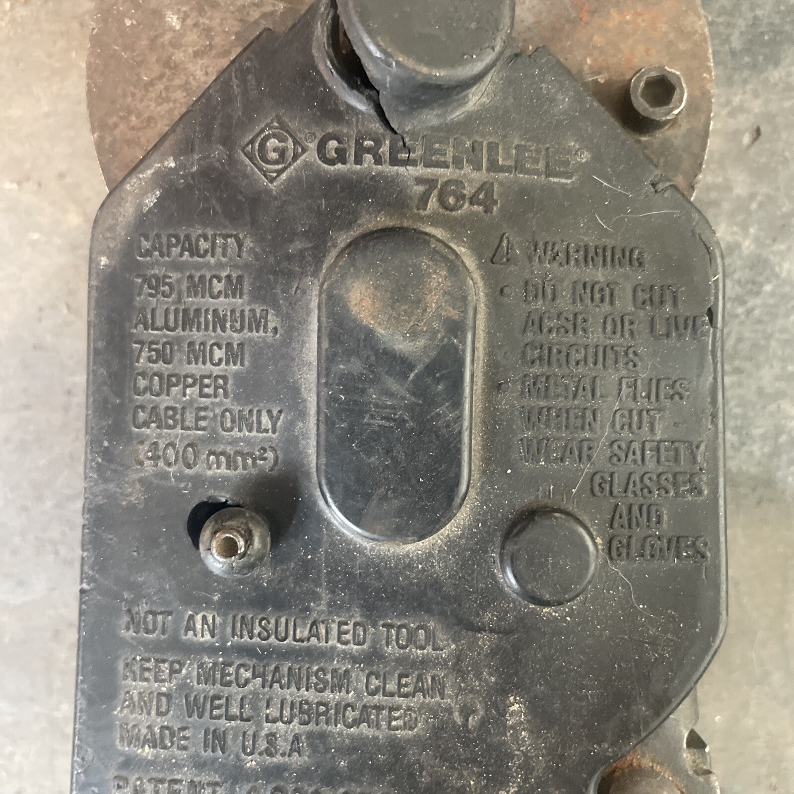 Greenlee 764 Ratchet Cable Wire Cutter