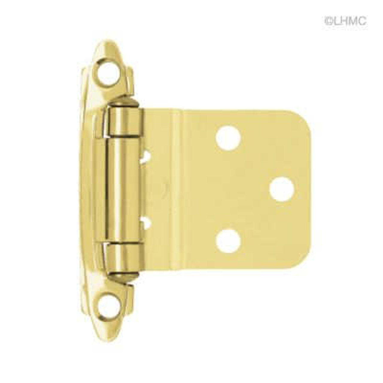 Single 3/8" Inset/Offset Self Closing Brass Plated