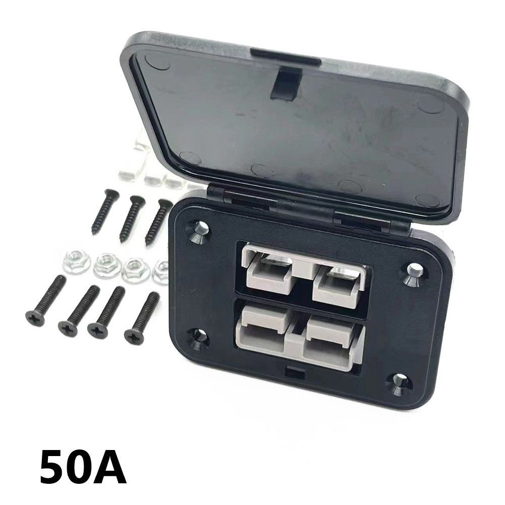 Efficient Power Distribution 1 Set 50A 600V Twin Dual Flush Mount Bracket