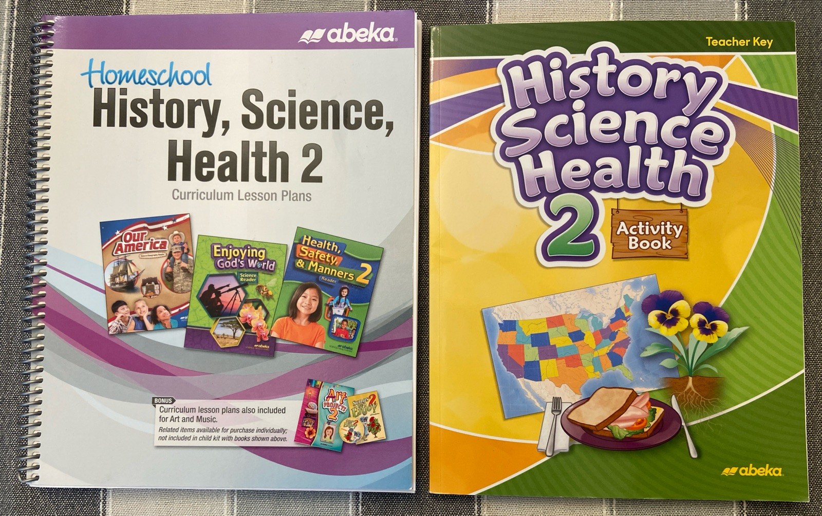 ABEKA History Science Health 2 Curriculum Lesson Plans /Activity Book Answer Key