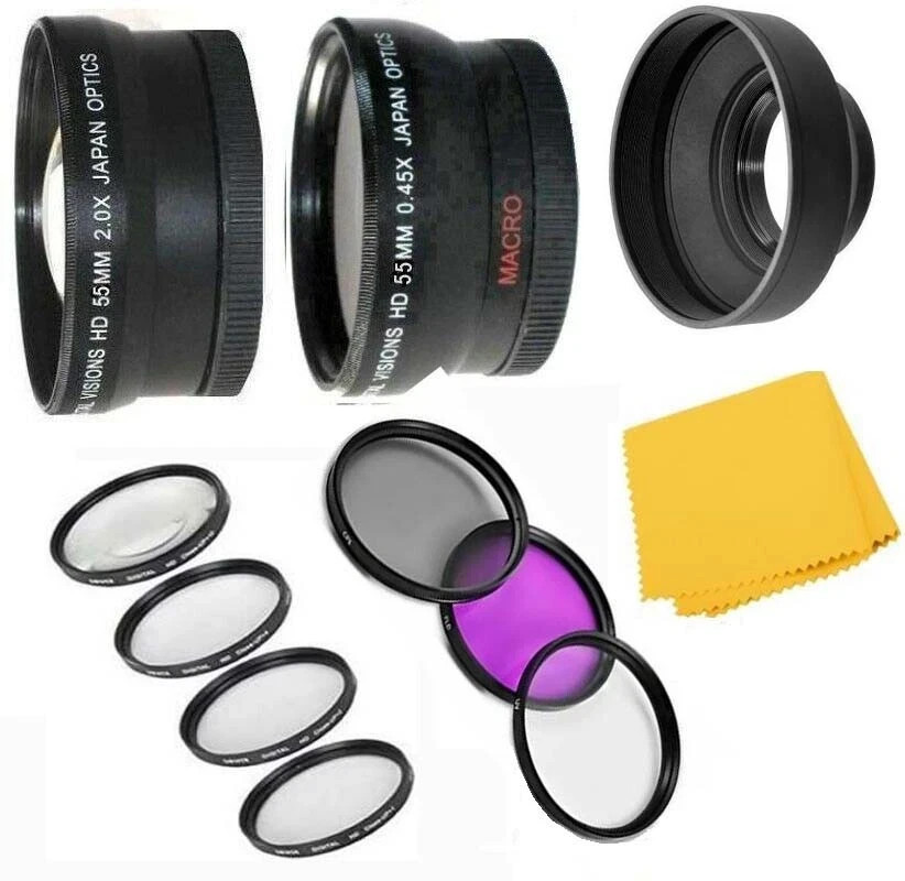 Accessory Lens Filter Kit For Panasonic DMC-FZ70 DMC-FZ72 DC-FZ80 DC-FZ82 FZ85