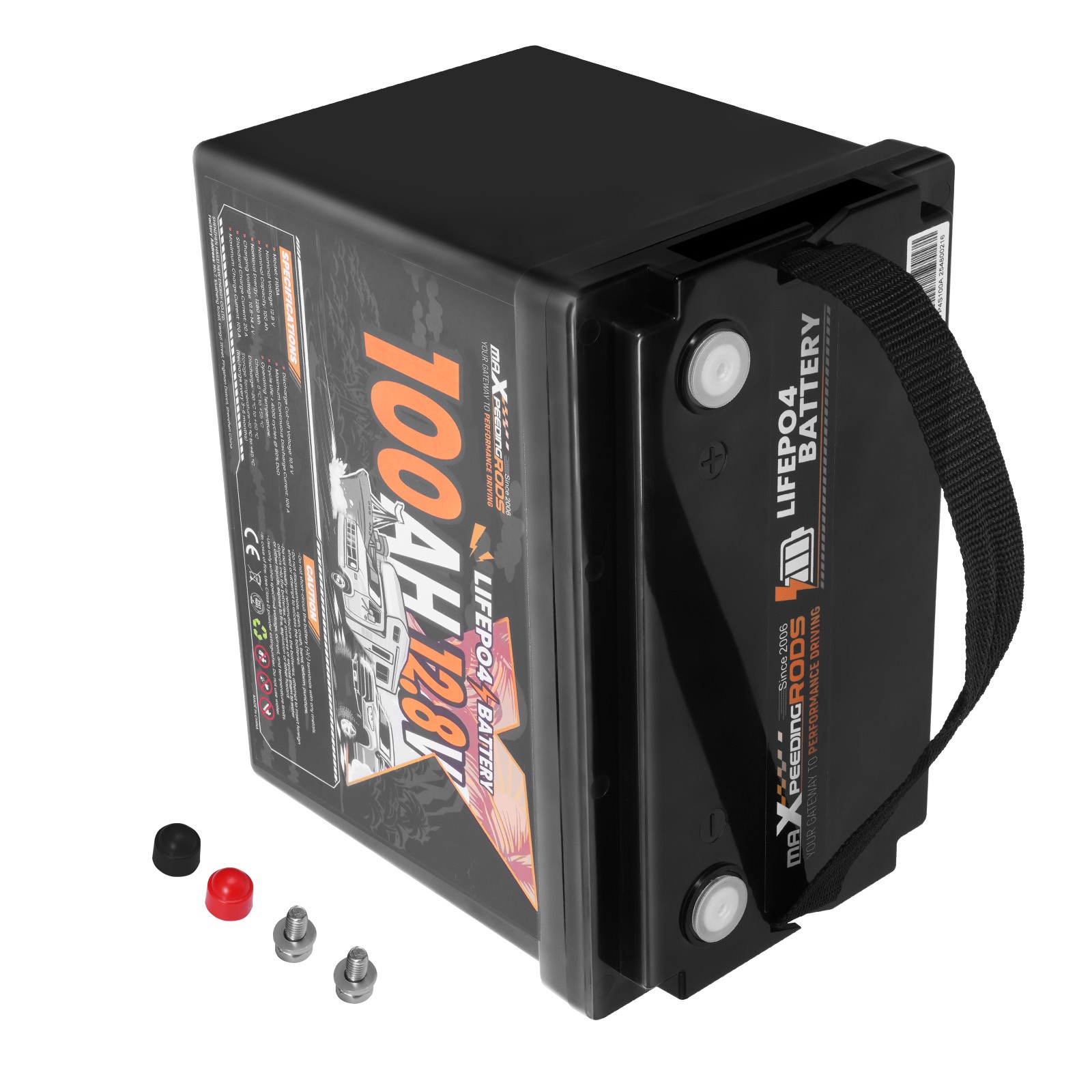 12V 100Ah LiFePO4 Lithium Battery fit for RV Marine Boat Low Temp Protection BMS