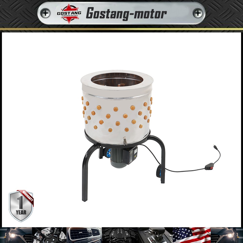 Chicken Plucker Machine Feather Plucker Stainless Steel Drum 280RPM Motor