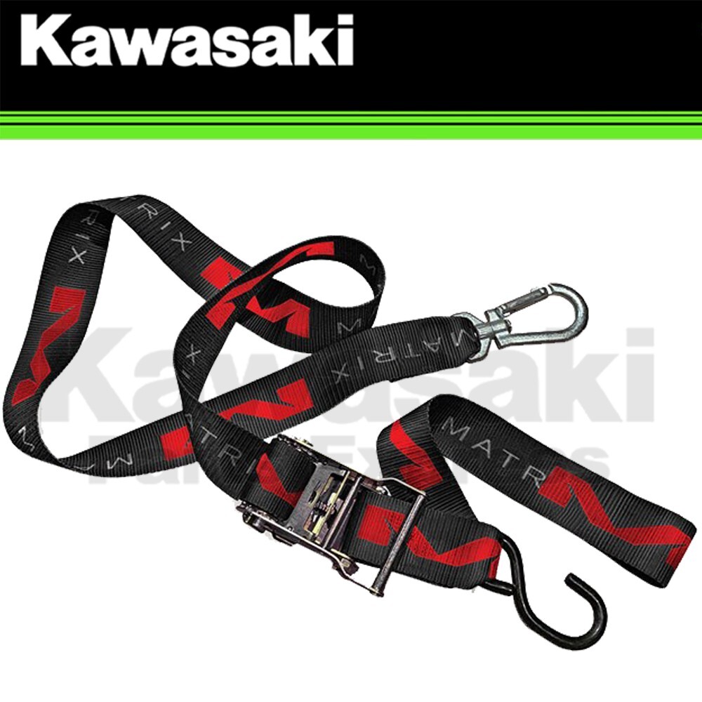 NEW GENUINE KAWASAKI MATRIX M1 2" RATCHETING, BLACK KAWASAKI 1500LB 99969-3949