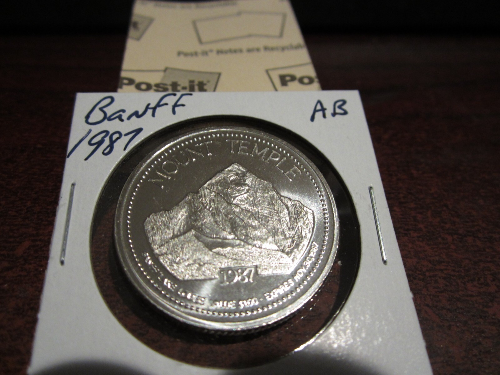1987 - Banff, Alberta - Canada Token, Canadian trade dollar