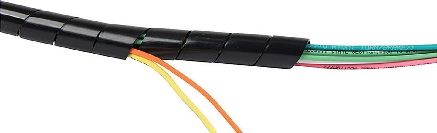 ALLSTAR #76600 SPIRAL WIRE LOOM 1/4" X 10' BLACK HOSE & WIRE SLEEVE
