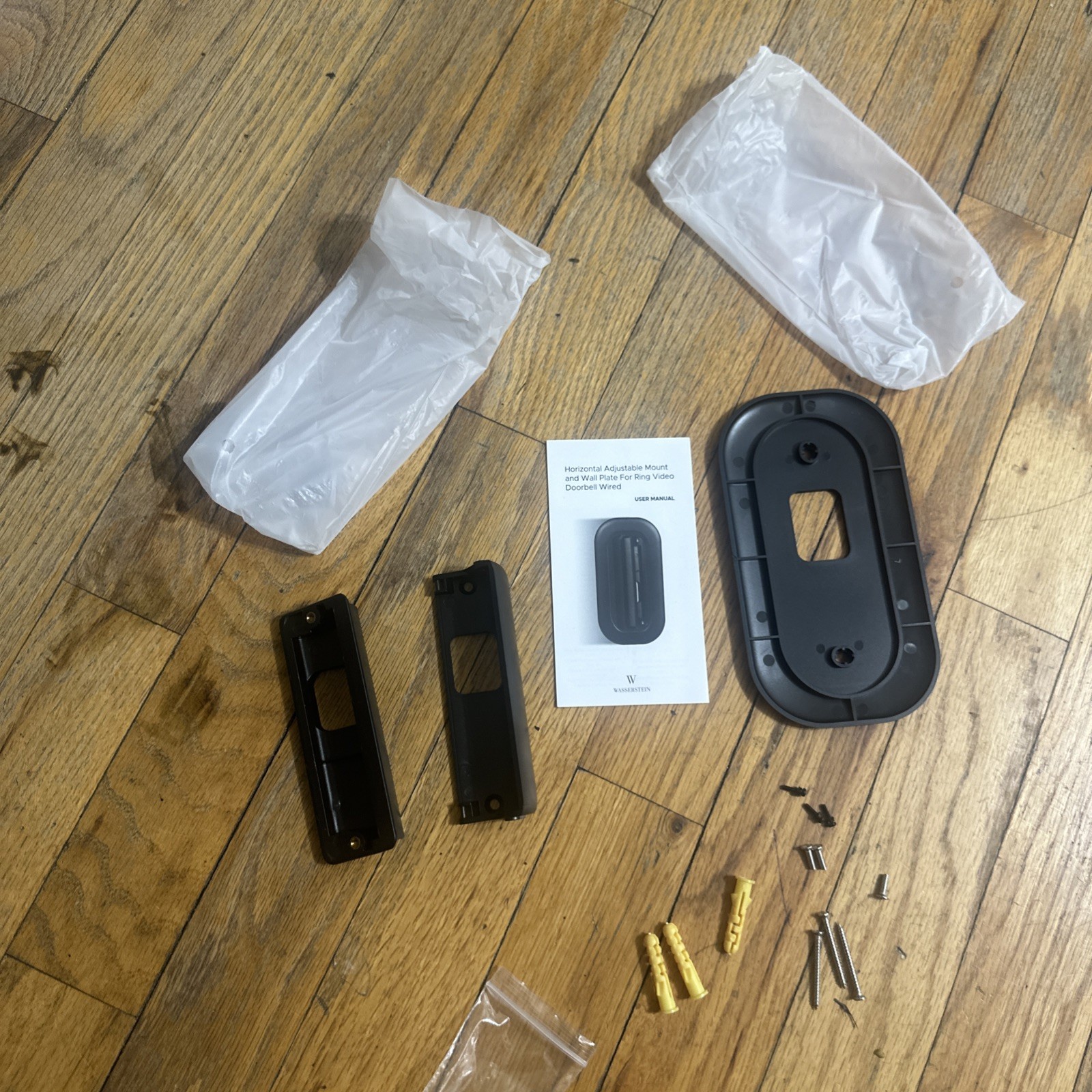 Wasserstein 35°–55° Adjustable Angle Mount for Ring Video Doorbell Wired