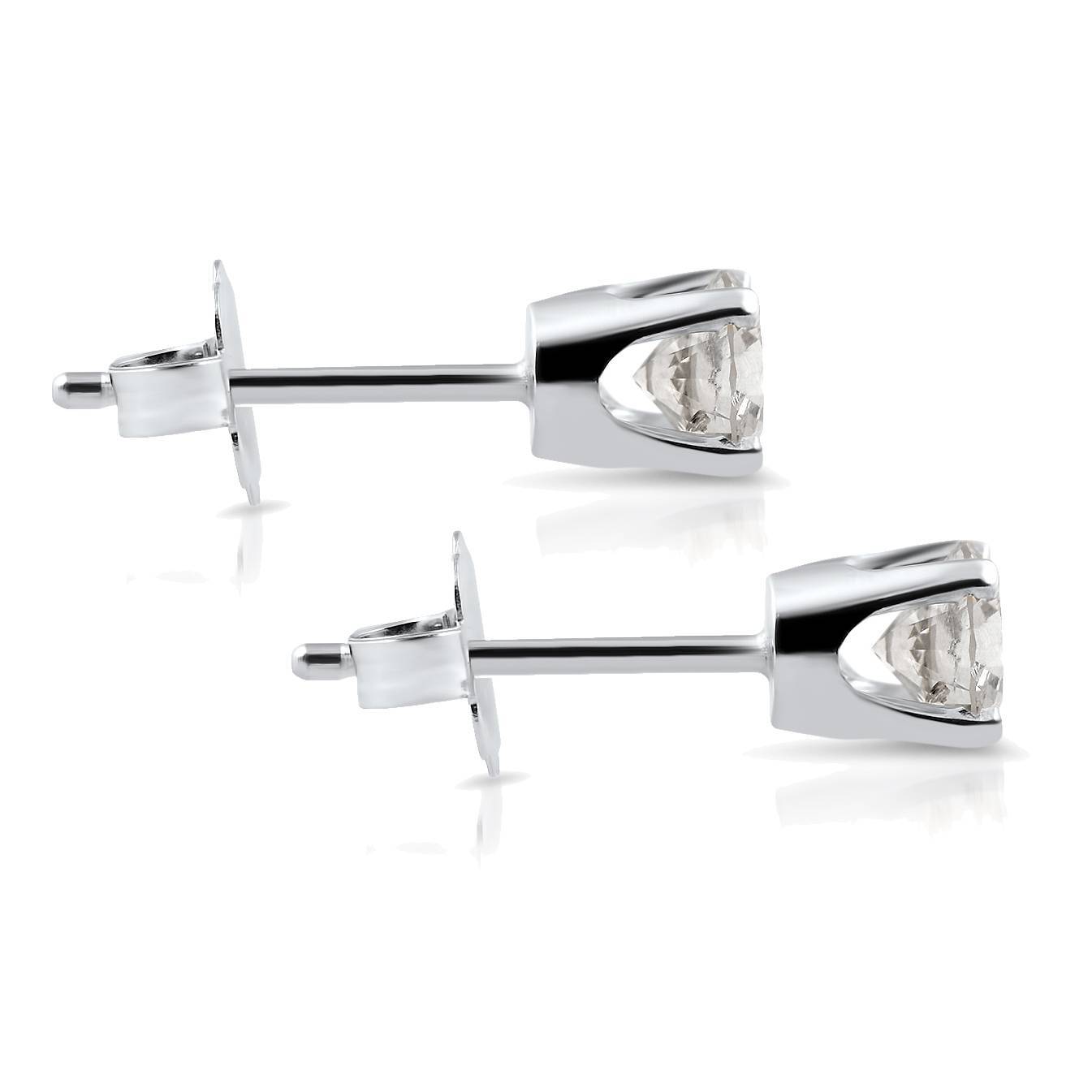 3/4ct Diamond Studs 14K White Gold