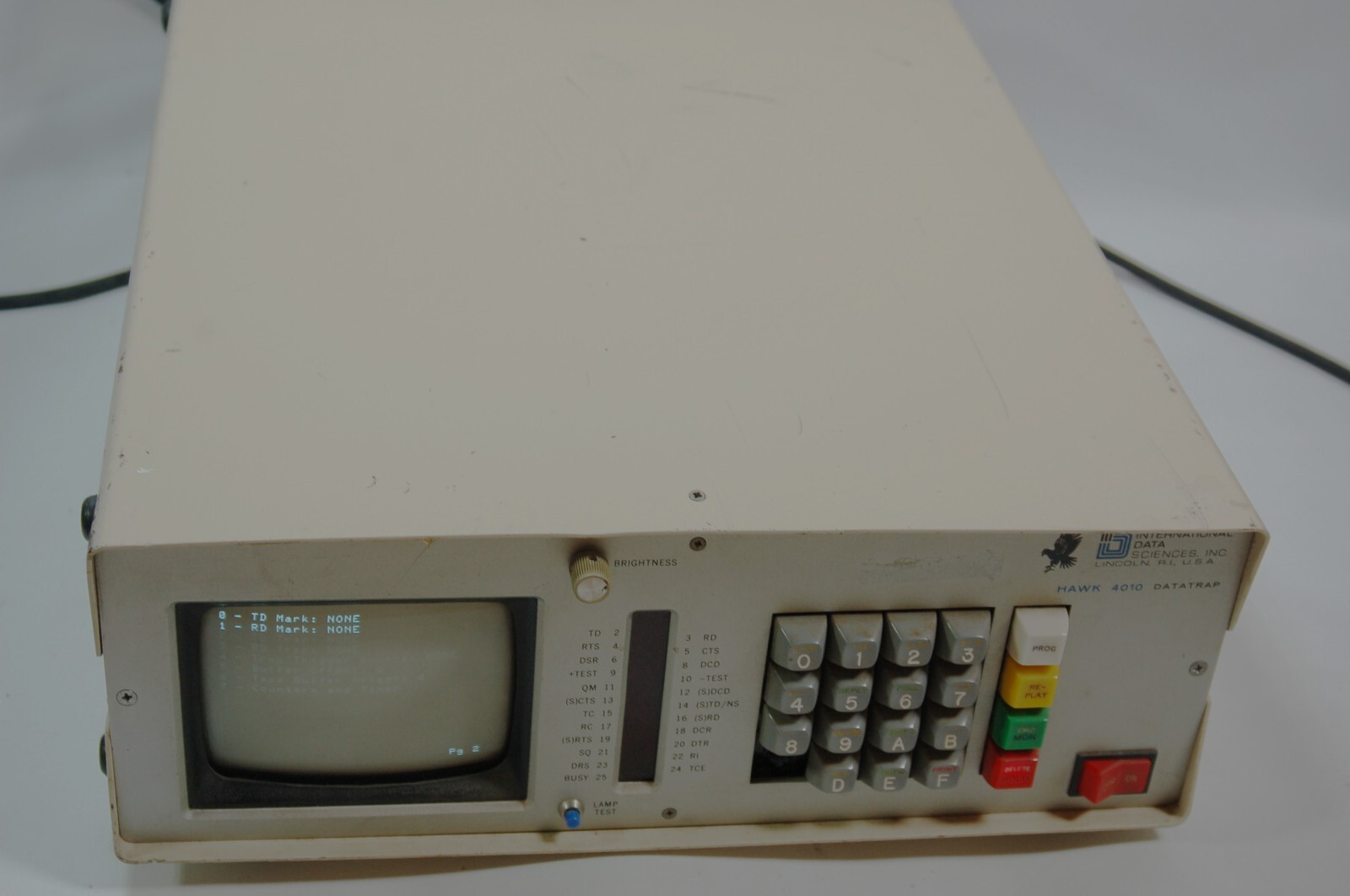 Vintage 1981 International Data Sciences Hawk 4010 Datatrap 5" CRT Power Tested