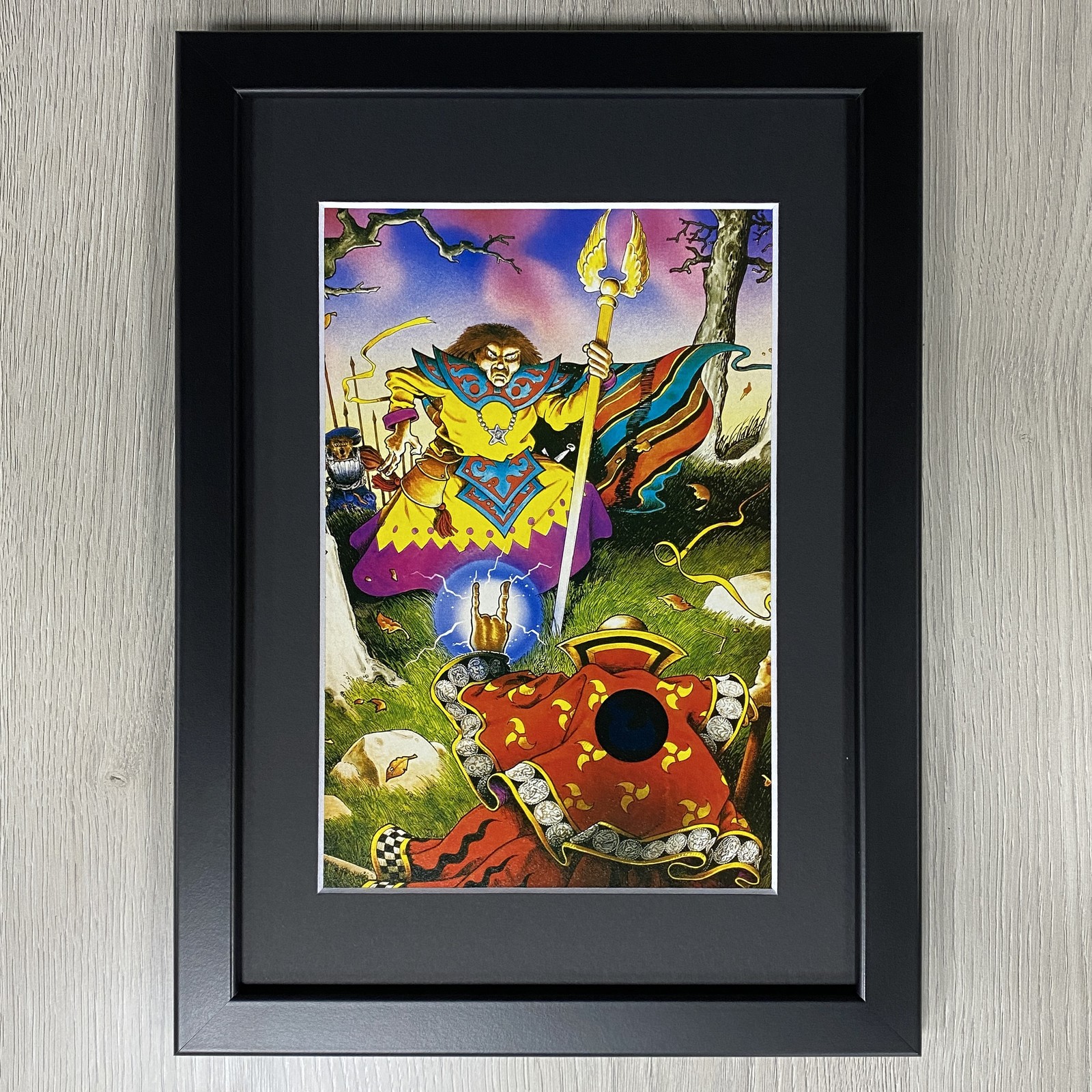EMPIRE WIZARD FRAMED ART GARY CHALK WARHAMMER AGE OF SIGMAR OLD WORLD AOS
