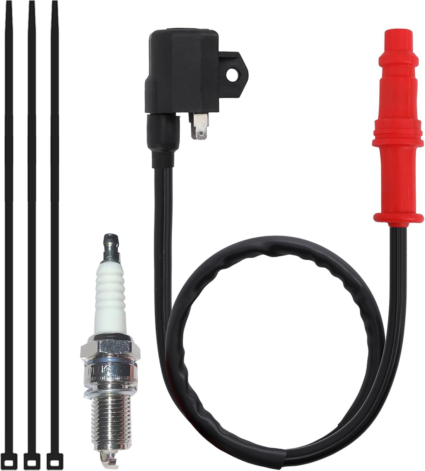 Premium Ignition Coil & Spark Plug Set Compatible with Polaris Ranger 400 500 &
