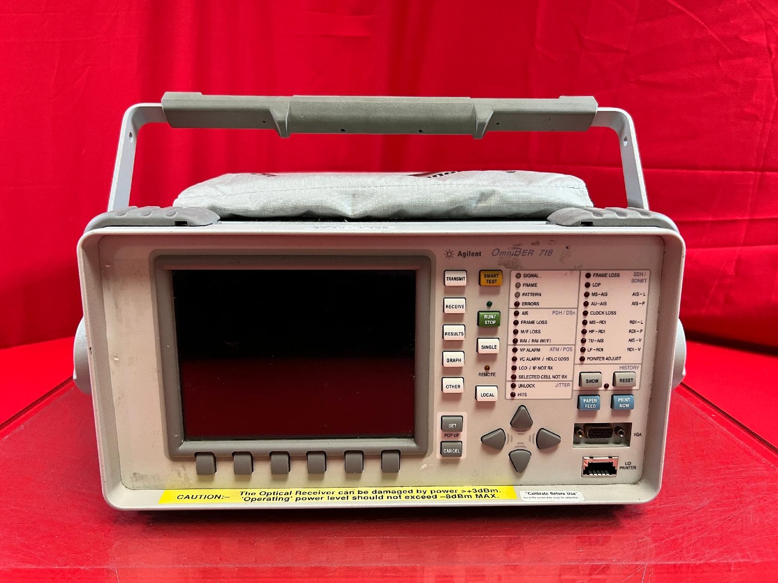 Agilent/Keysight 37718A OmniBer Communications Performance Analyzer, +6 OPTIONS