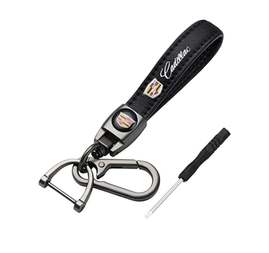 Cadillac Leather Keychain NEW!