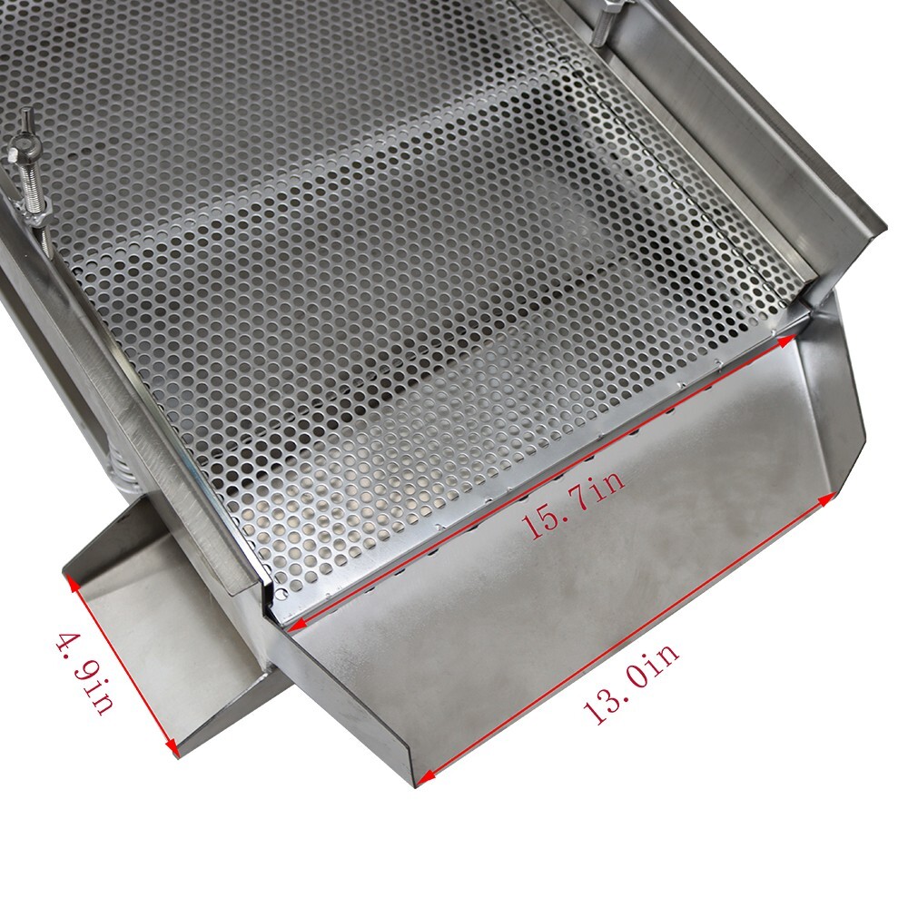 Single Layer 4mm Stainless Steel Linear Vibrating Screen 110V Screen Shaker