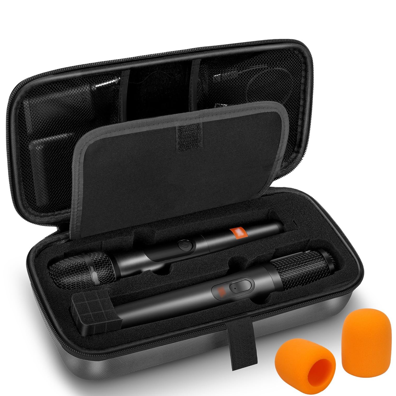 Wireless Microphone Case Compatible with JBL 9 to 10.2 inches, Upgrade-Grey