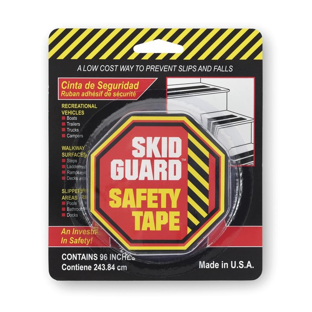 Skid Guard™ Black Anti-Slip Tread Safety Tape2" x 96" Tape Lot of 2