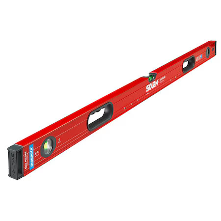 Sola Lsb48lm Box Beam Level, Black/Red, 48 In L