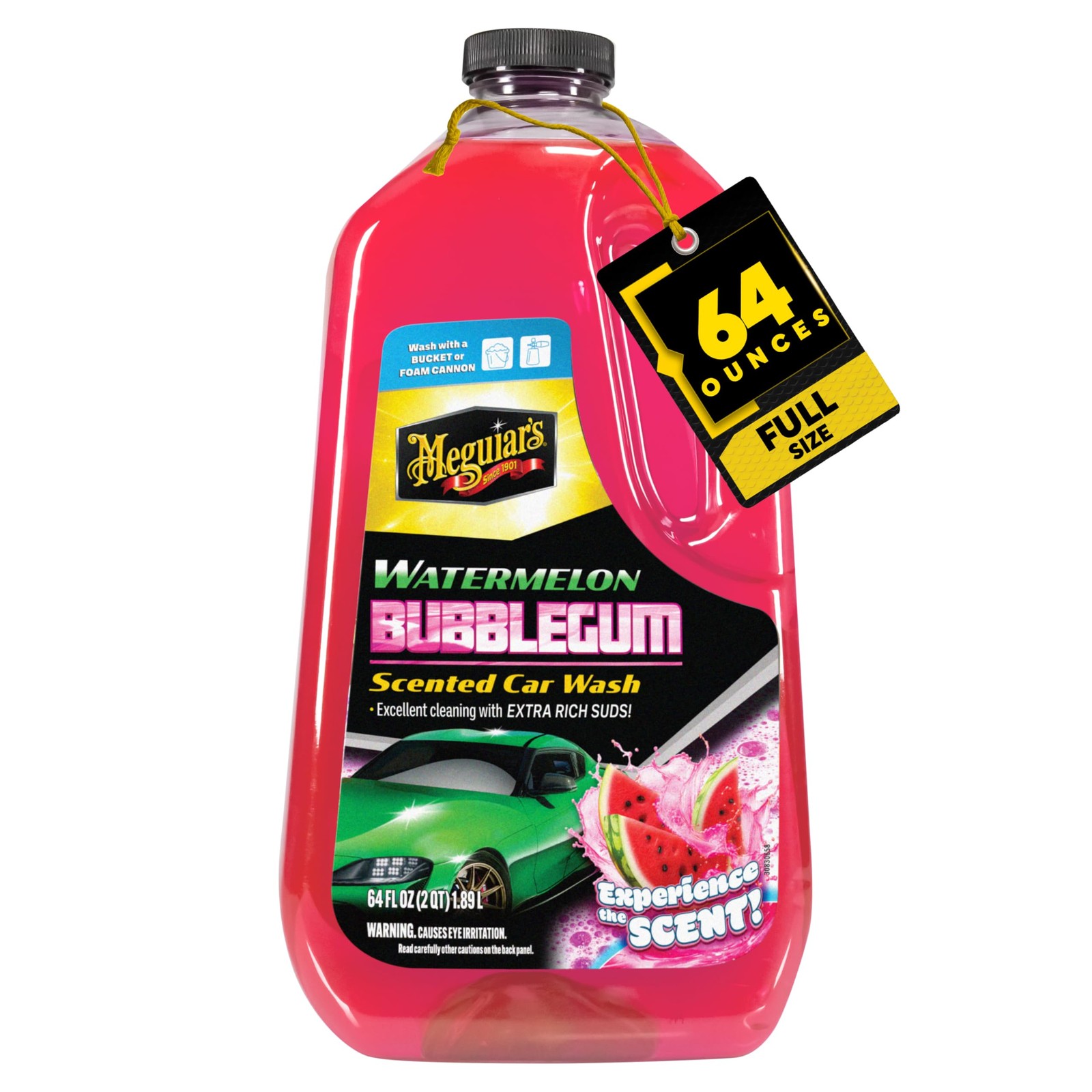 Meguiar's Watermelon Bubblegum Wash, 64OZ BT, 6/CV 64 Fl Oz (Pack of 1)
