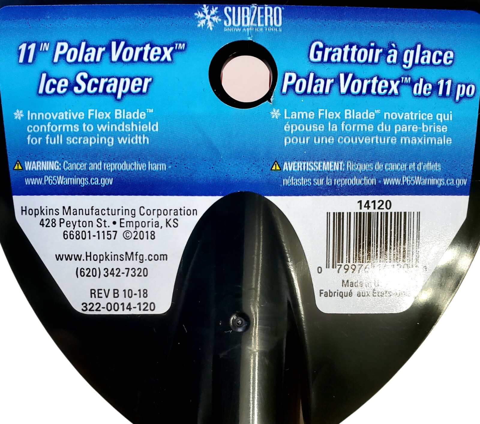 New Polar Vortex Ice Scraper Car Windshield Snow Flex Blade Rubber Grip Handle