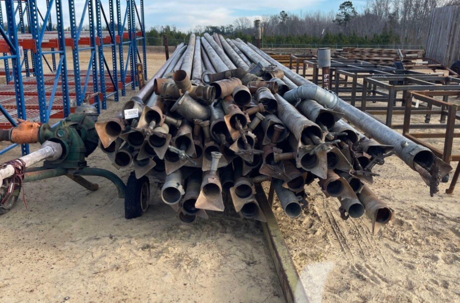 4” aluminum irrigation pipe 1800’, Pipe Trailer, Sprinklers