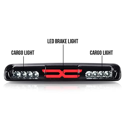 Third TailType X Brake Light High Mount Stop 1999-2006 Chevy Silverado Smoky