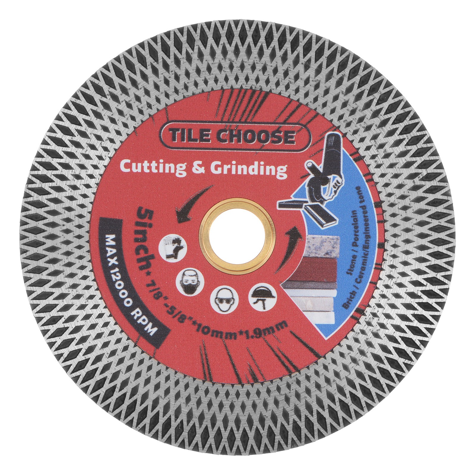 Diamond Porcelain Tile Saw Blade 5" Super Thin Diamond Cutting Disc