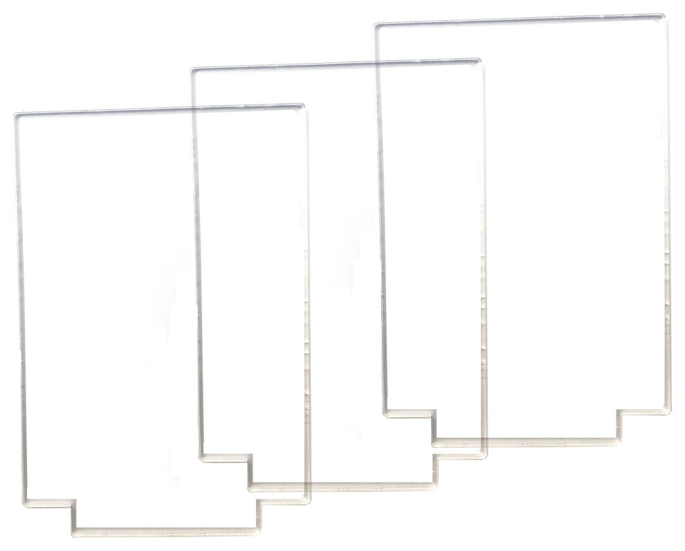 3D Blank Rectangle Acrylics for LED Lamp Base (Acrylic Only) (3 Pack)