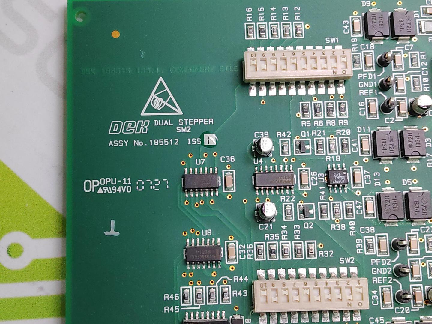 DEK 185512 DUAL STEPPER MODULE PROCESSOR SM2