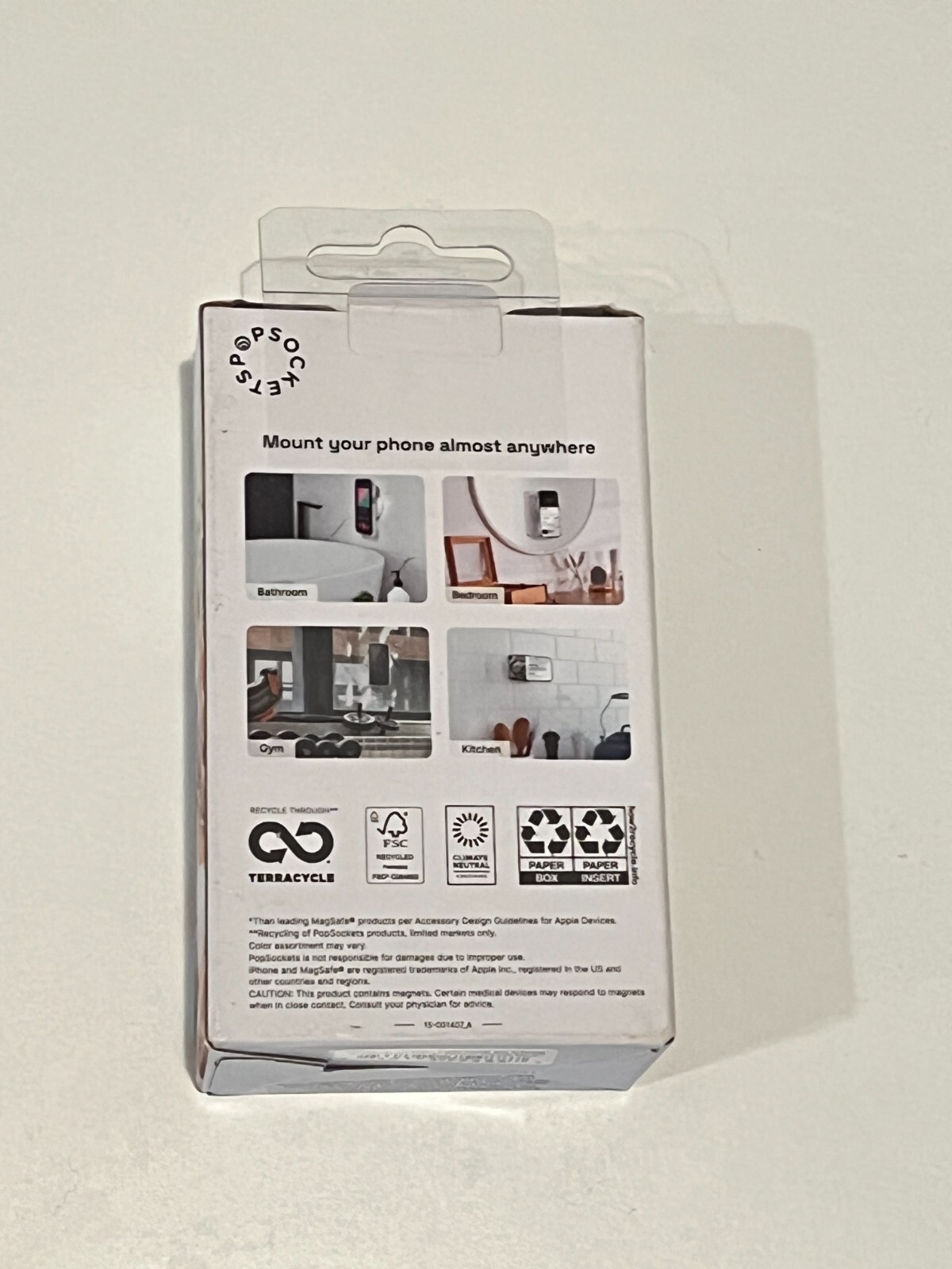 PopSockets Magsafe Magnetic Multi-Surface Suction Mount - Black