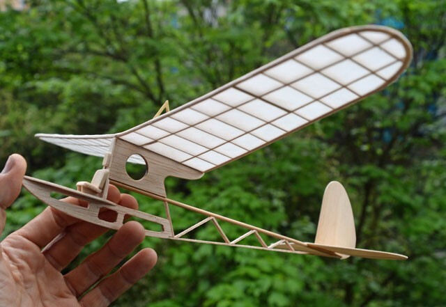 Tern Model Airplane Plans (FF): Drifty Primary Glider 18" Span Rubber-Powered