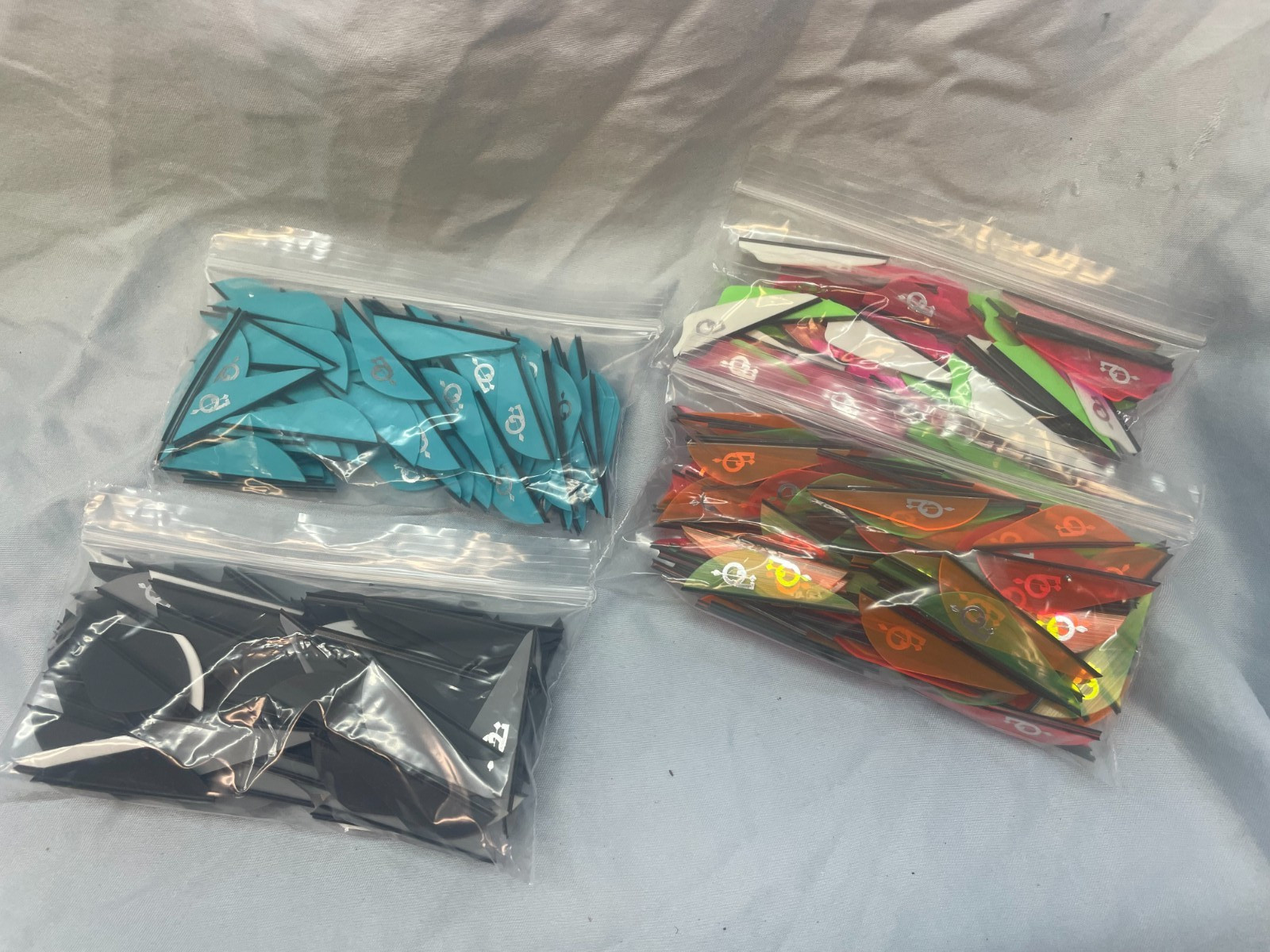 200+ Pine Ridge Archery NITRO Vanes 2.0 Black, Teal, Neon Orange/Green/Pink