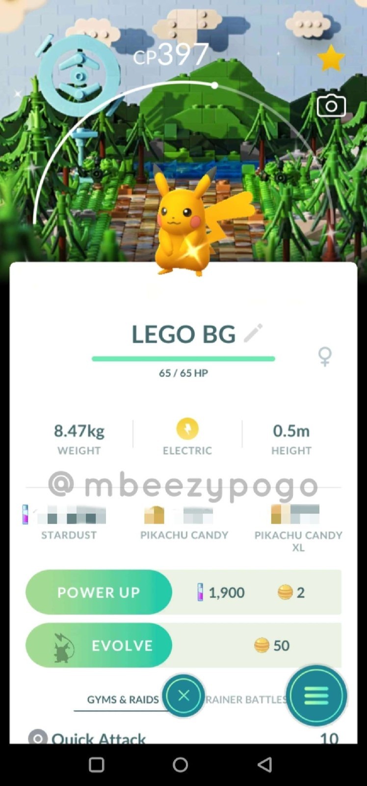 ✨RARE Shiny LEGO Pikachu with Background Pokemon Go✨ TRDE FAST