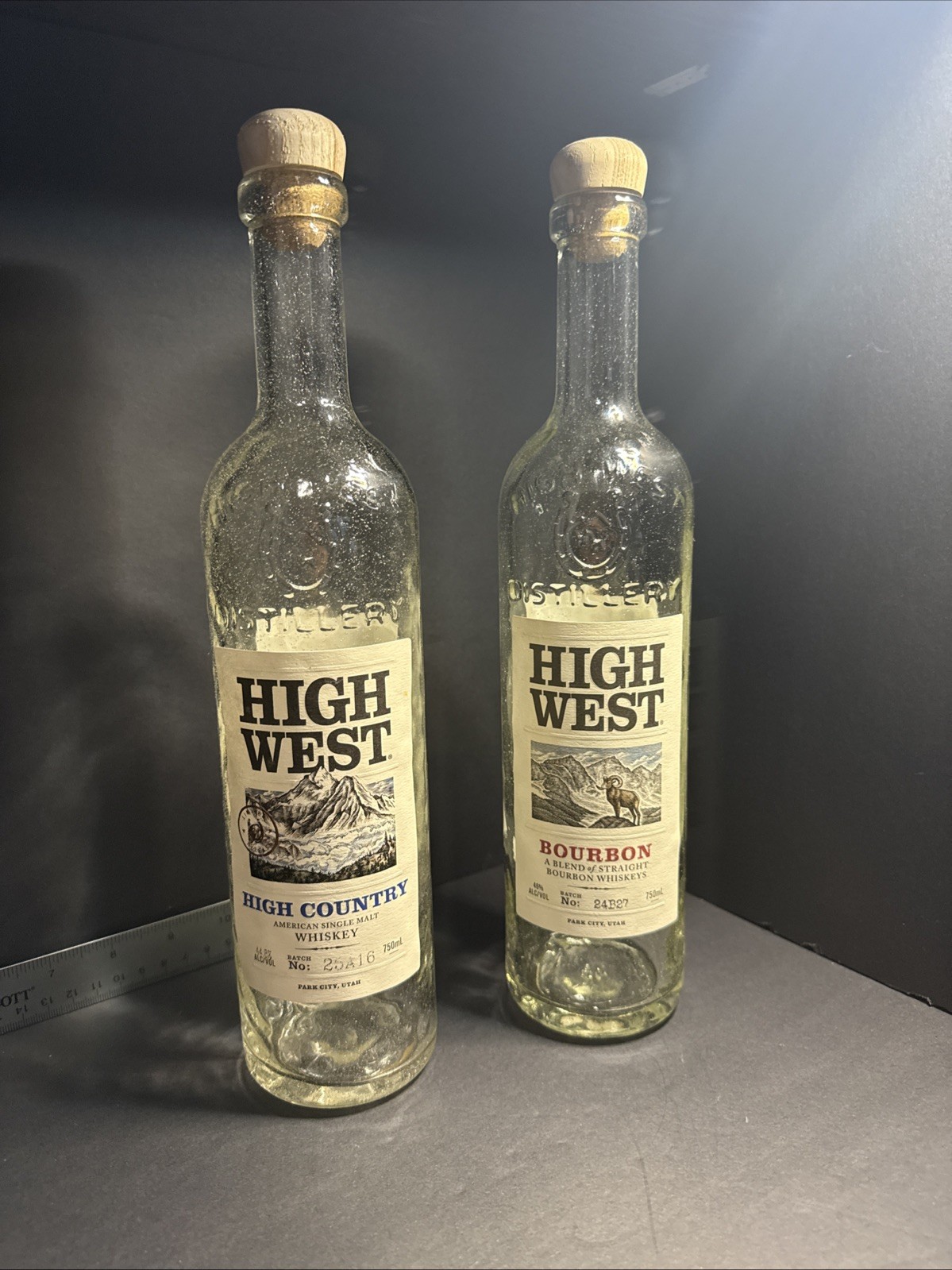 High West Whiskey and Bourbon Bottles (2)