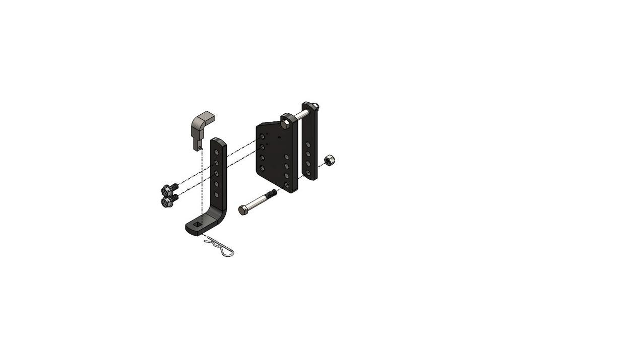 Blue Ox Trailer Weight Distribution Kit - TrackPro/2-Point Hitch Accessory