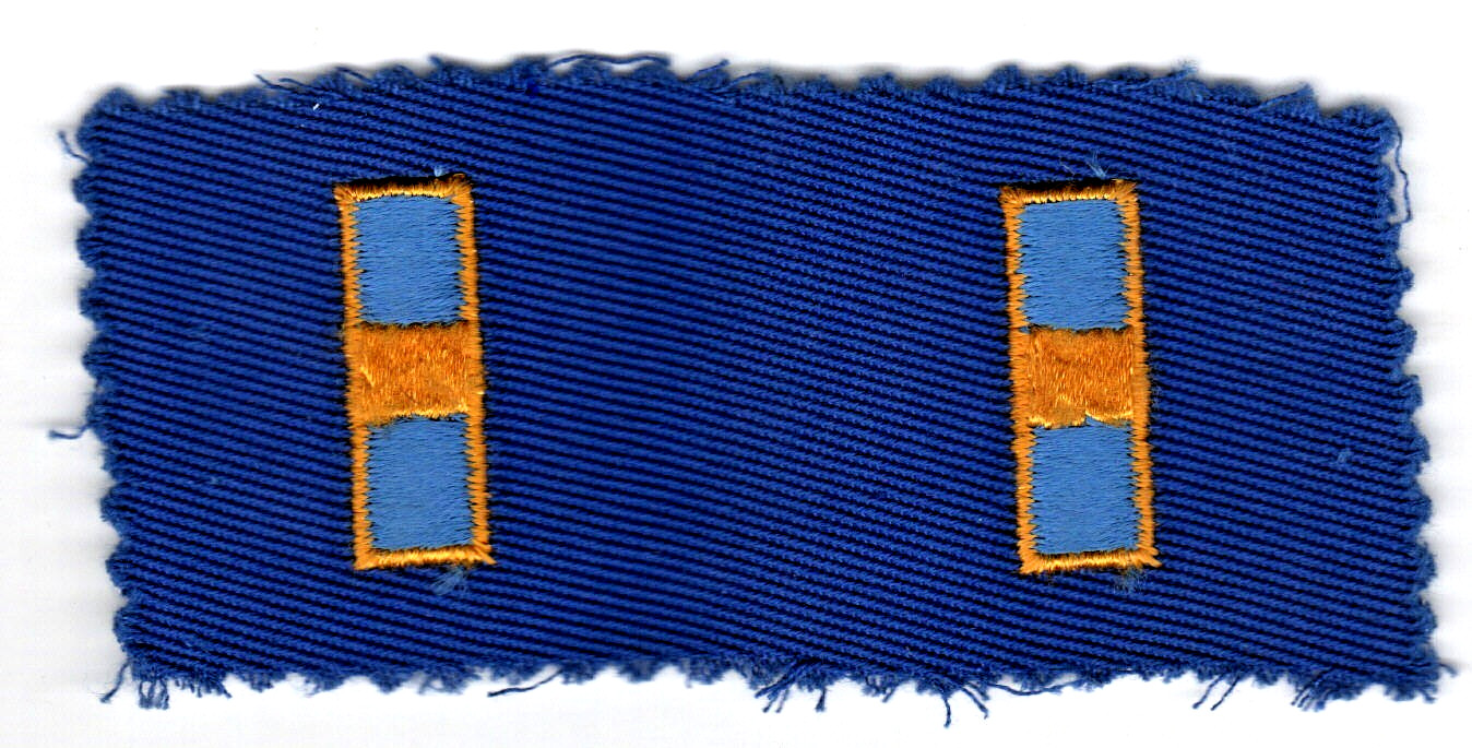 Vintage USAF patch - Obsolete cloth pair of Air Force Warrant Officer, WO1 rank