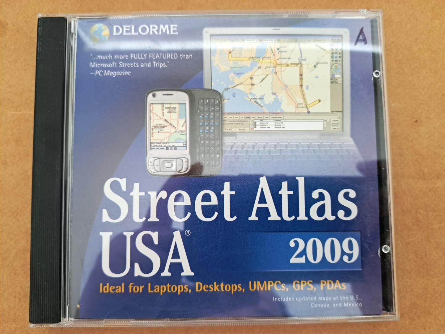 Delorme Street Atlas USA 2009 Retail Full Version w/ License